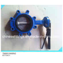 Manipulation manuelle Manette Single Stem Lug Support Butterfly Valve